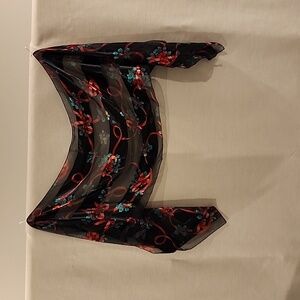 Silk feel holiday scarf Christmas theme